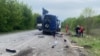 Ukraine -- Russian attack on a bus kills 9, Sumy region, 17May2025